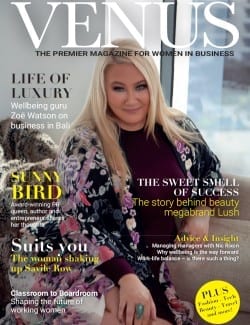 Venus Magazine Cover - Photograph of Zoe Watson - Life of luxury. Wellbeing guru Zoe Watson on business in Bali.